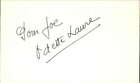 Odette Laure 2004 French Actress Singer Daddy Nostalgia Signed 3 X 5 Index Car