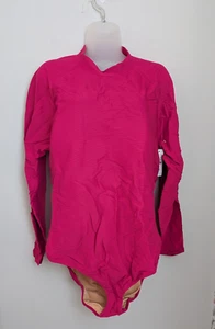 J. Crew Active gerippter Langarm Einteiler Badeanzug Rash Guard pink Gr. 3X/24 - Bild 1 von 16
