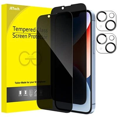 JETech Privacy Full Coverage Screen Protector for iPhone 14 6.1-Inch with Camera - Image 1 of 4