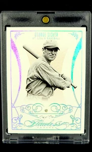 2014 Flawless National Treasures 35 George Sisler 1/1 HOF *Real Diamond in Card* - Picture 1 of 10
