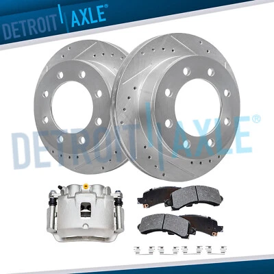 Rear Drilled Rotor Right Caliper Brake Pad for 2006-19 Express Savana 2500 3500 - Image 1 of 4