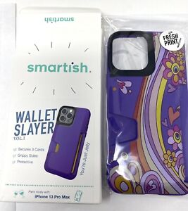 NIP Smartish Purple Wallet Slayer Vol.1 for Iphone 13 Pro Max, Fresh Print