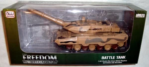 Tanque de batalla militar fundido a presión Freedom Brigade sin usar en caja auto mundo 1:40 ¡camuflaje del desierto! - Imagen 1 de 1