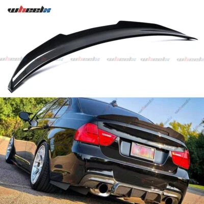 HIGHKICK PSM STYLE TRUNK SPOILER WING FOR 2006-11 BMW E90 328I 335I 3 SERIES 4DR - Image 1 of 4