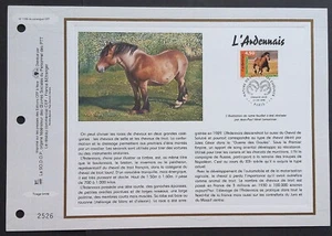 Feuillet CEF 1er jour 1396 1998 Nature Cheval L'Ardennais - Bild 1 von 1