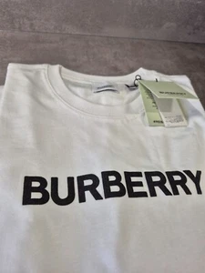 BURBERRY T-Shirt – White, Size L, 100% Cotton - Bild 1 von 10