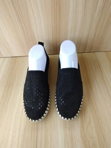 Ilse Jacobsen Tulip Perforated Black Casual Flat Shoes Women's Size 38 US8 - Picture 1 of 8