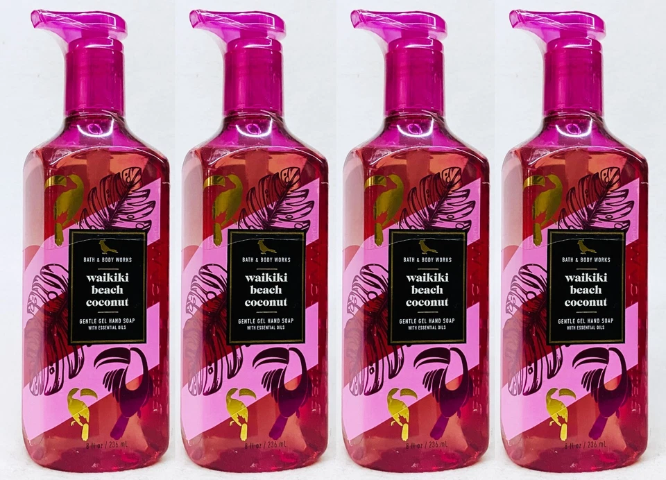 Waikiki Beach Coconut Gentle GEL Hand Soap 8 Oz Bath & Body Works Ships