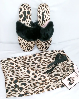 Victorias Secret 豹纹拖鞋和包超柔软全新带标签 M 7 - 8 — 第 1/4 张图片