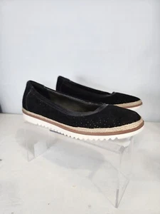 Clarks Collection - Serena Kellyn - Black Suede, Slip-On Flat -Women's Size 8.5- - Picture 1 of 13