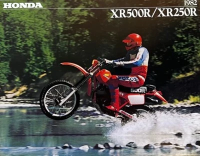 1982 Honda XR250 XR500 6-страничный продажи брошюра литература оригинальный XR 250 XR 500 - Изображение 1 из 4