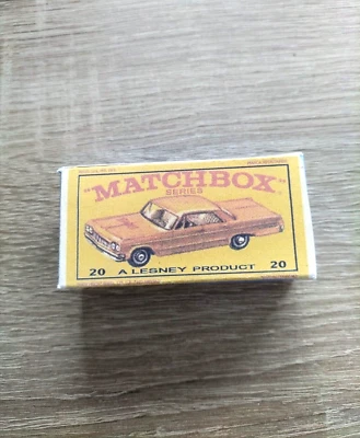 Matchbox Regular Wheels No20 Impala Taxi  - Replica / Copy Box only - Image 1 of 3