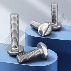 Tornillos de cabeza redonda ranurados M1.6 ~ M10 Tornillos ranurados A2 Tornillos de cabeza redonda de acero inoxidable - Imagen 1 de 9