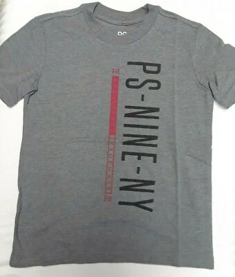 Camiseta gráfica AEROPOSTALE infantil PS meninos NINE NY CINZA [tamanho: 6] *Nova com etiquetas - Imagem 1 de 4