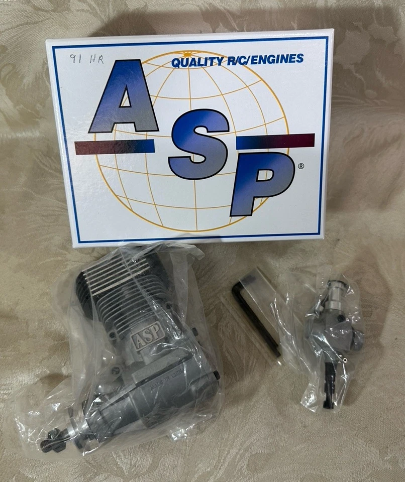 ASP Engines - S91HR Ringed Helicopter Two Stroke Glow Engine - NEW - Image 1 of 4