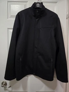Icebreaker Black 100% Merino Wool Legacy Coat Mens XL Snap Collar Zip Pockets - Picture 1 of 18