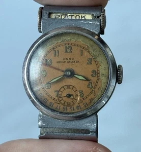 Reloj Calendario Anno Greco Vintage Años 20 Extremadamente Raro, ¡Primer Cronógrafo! - Imagen 1 de 12