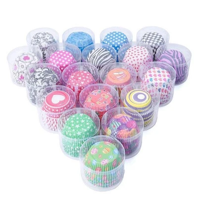  200 Pcs Kuchenpapierhalterung Kuchen-Muffin-Form Cupcake-Wrapper - Bild 1 von 4
