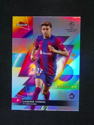 2023-24 Topps Finest UEFA Lamine Yamal #50 RC Rookie Refractor - Image 1 of 2