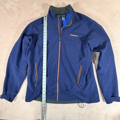 Chaqueta Patagonia Para Hombres XL Azul Híbrida Softshell Polartec Windbloc Foto 1 de 4