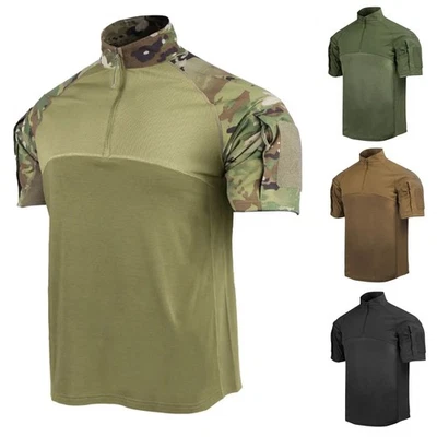 Condor 101293 Men Breathable Tactical 1/4 Zip Short Sleeve Combat Shirt Gen II - Image 1 of 4
