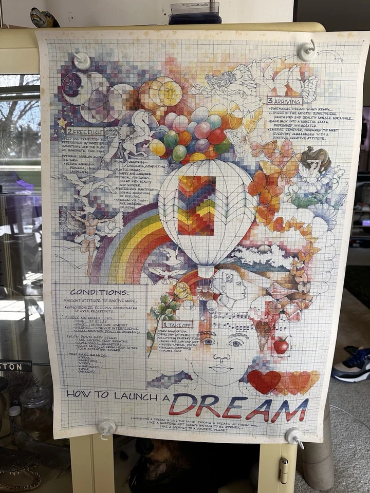 Lápices de colores dibujo Hallmark "Cómo lanzar un sueño" - 32” X 24” Foto 1 de 1