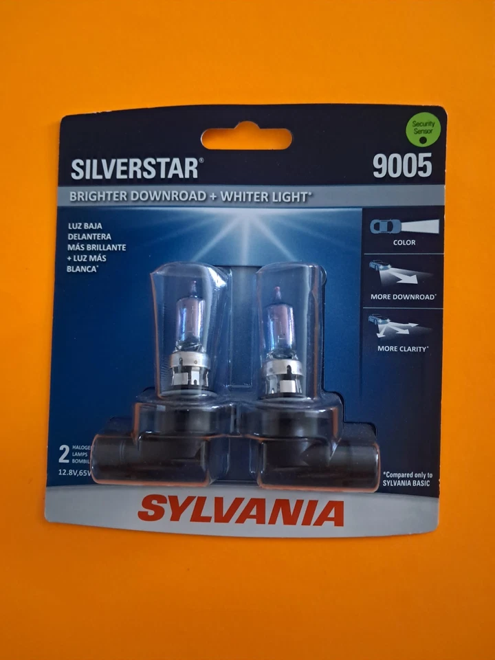 NEW - Sylvania 9005 SilverStar Brighter Downroad + Whiter Light - Free ShipN! - Image 1 of 1