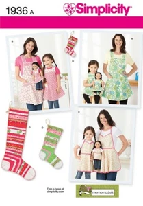 Simplicity Sewing Pattern 1936 Kids, Women S-M-L - Picture 1 of 3