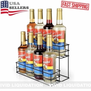 8 Flaschen Kapazität Kaffee Sirup Wein Organizer Ständer Regal Regal für Bar Küche - Bild 1 von 10