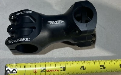 Azonic MTB Threadless Stem, 75mm, +6 deg, 1-1/8” steerer,  25.4mm clamp - Image 1 of 4