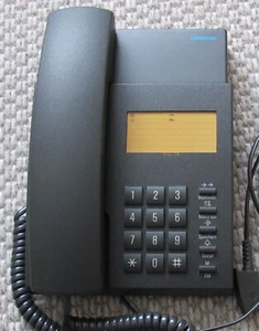 Siemens Euroset 810 Tastentelefon Tischtelefon schwarz ohne Strom Vintage - Bild 1 von 5