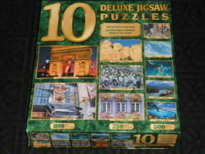 Deluxe Jigsaw Puzzle Ten Puzzle Set by Sure Lox - Image 1 of 4