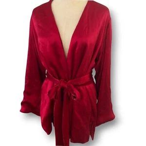 Vintage Randolph Duke the Look Reversible Velvet Silk Jacket Small Pink Kimono - Picture 1 of 13