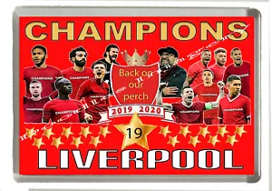 Liverpool - Champions of England - Fridge Magnet - Jumbo Size 90 mm x 60 mm - Picture 1 of 3