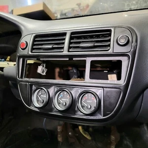 Climate Gauge Pod 3 52mm Honda Civic EK Angled LHD 96 97 98 - Picture 1 of 6