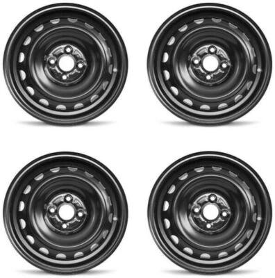 Juego de 4 ruedas negras de fábrica de 15" para Toyota Prius/Yaris 12-19 15x5 4x100 +39 mm Foto 1 de 2