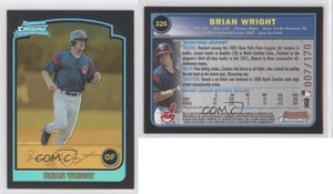 2003 Bowman Chrome Gold Refractor /170 Brian Wright #326 Rookie RC