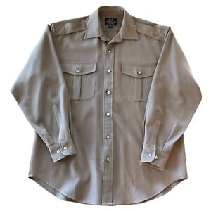 Willis & Geiger Outfitters Safari Shirt Men Long Sleeve Button Down Pockets SZ M