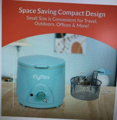 Freidora MyMini 1,5 Qt - Freidora eléctrica compacta de encimera | Calentamiento rápido Foto 1 de 4