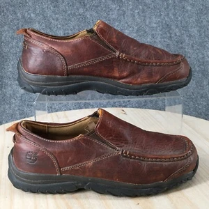 Timberland Shoes Youth Boys 6.5 Womens 8 Carlsbad Casual Loafers Flats Brown - Picture 1 of 15