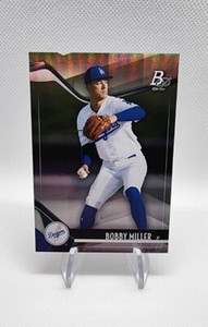 BOBBY MILLER 2021 Bowman Platinum Top Prospects Rookie Card #TOP-15 Dodgers