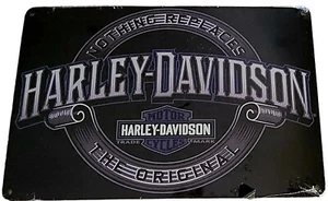 Tin Sign Harley Davidson Gift Bar Man Cave Shed Metal Garage Rusted Retro - Picture 1 of 12