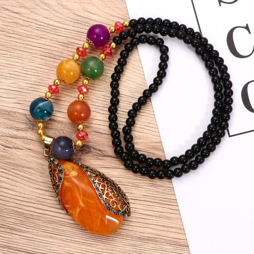 VETEMENTS Collana catena maglione gioielli bohemien per colorati