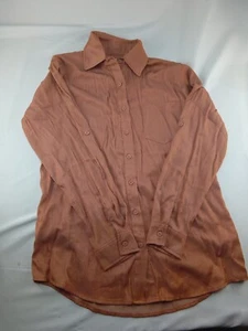 Women's Shop Stevie Button Up Tan Shirt Size Medium Casual - Picture 1 of 3