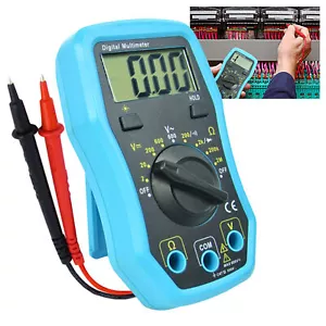 Multimetro Digitale LCD Voltmetro Amperometro Ohmmetro Volt Tester AC DC Multimetro - Foto 1 di 13