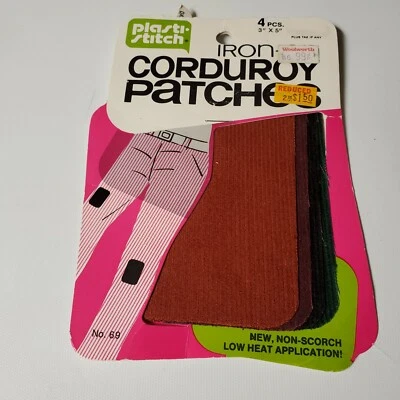 1971 Plasti Stitch Iron-On Mending Fabric Repair Kit Patch Crafts Vintage Hippie - Image 1 of 4