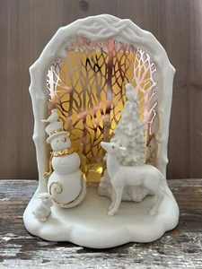 ¡Las iluminaciones de escena de bosque de LENOX se iluminan! Colección Porcelana NUEVO G63 - Imagen 1 de 23