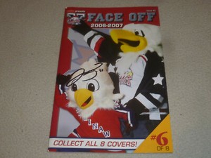  HOCKEY OHL SAGINAW SPIRIT FACEOFF 2006 2007 PROGRAM SIGNED JOVICA ZELENBABA 31