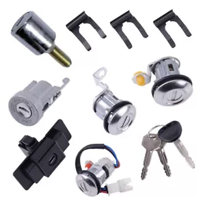 Lock Cylinder Set w/ Keys Fit For Mitsubishi Pajero Montero MK2 4G54 MR259744 - Picture 1 of 6