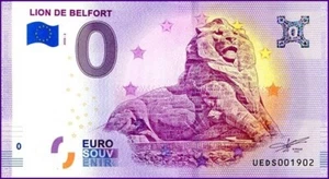 UEDS / LION DE BELFORT / BILLET 0 € / NULL EURO-SCHEIN / 0 € 2020-2 - Picture 1 of 1